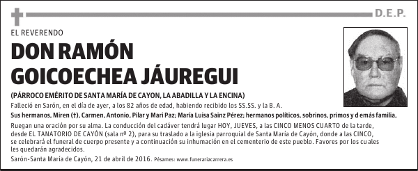 DON RAMÓN GOICOECHEA JÁUREGUI