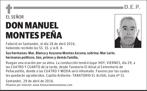 Don Manuel Montes Peña