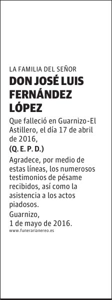 DON JOSE LUIS FERNANDEZ LOPEZ