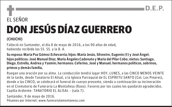 DON JESÚS DÍAZ GUERRERO