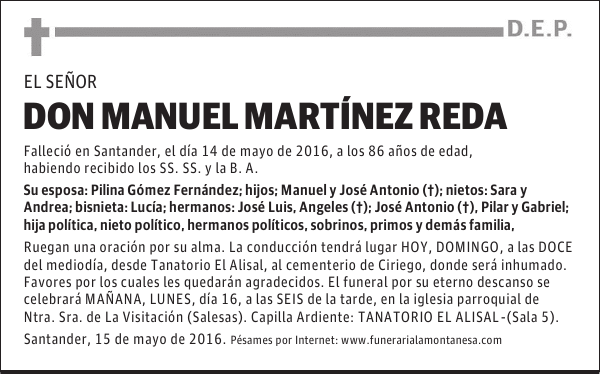 Don Manuel Martínez Reda