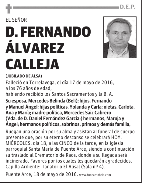 Don Fernando Alvarez Calleja
