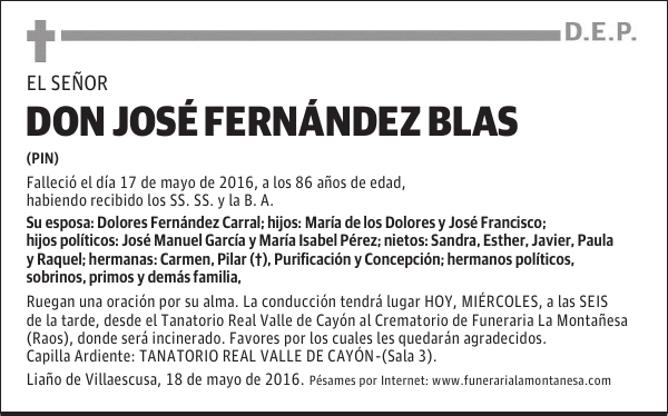 Don José Fernández Blas