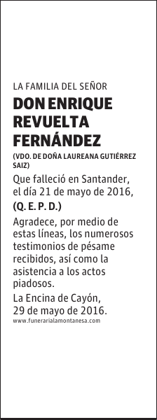 Don Enrique Revuelta Fernández