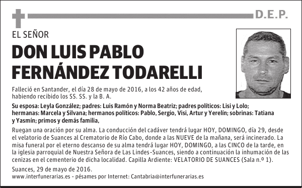 D. LUIS PABLO FERNANDEZ TODARELLI