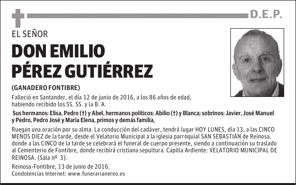 DON EMILIO PÉREZ GUTIÉRREZ