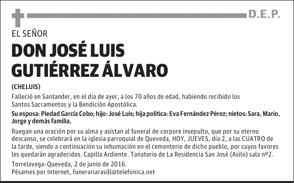 DON JOSÉ LUIS GUTIÉRREZ ÁLVARO