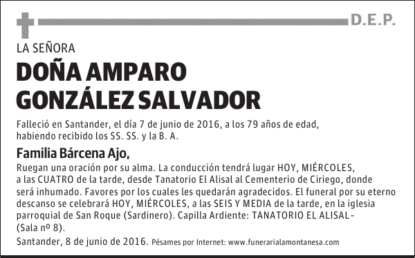 Doña Amparo González Salvador