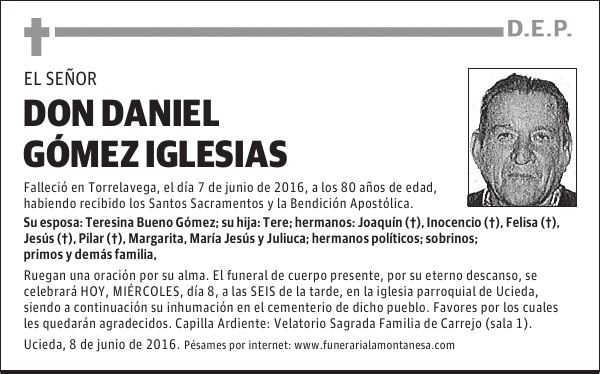Don Daniel Gómez Iglesias