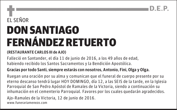 DON SANTIAGO FERNÁNDEZ RETUERTO