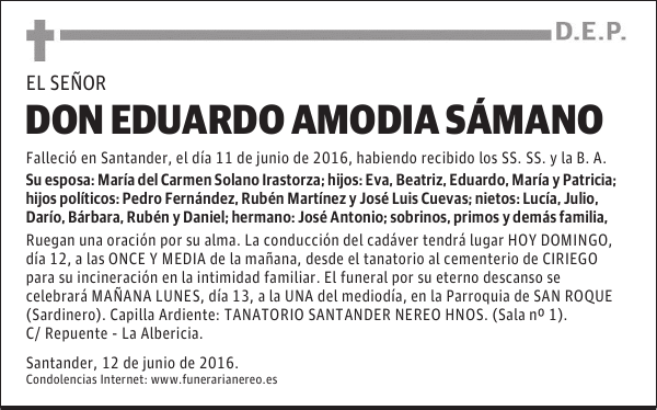 DON EDUARDO AMODIA SÁMANO
