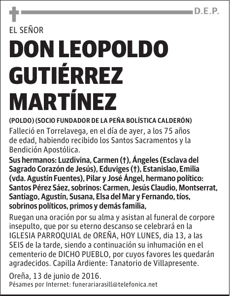 DON LEOPOLDO GUTIÉRREZ MARTÍNEZ