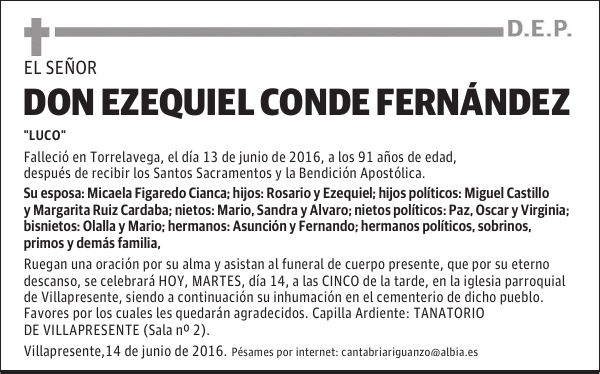DON EZEQUIEL CONDE FERNANDEZ
