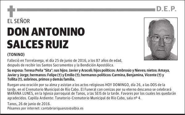 DON ANTONINO SALCES RUIZ