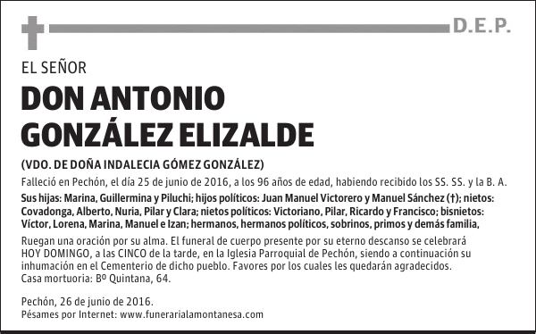DON ANTONIO GONZÁLEZ ELIZALDE