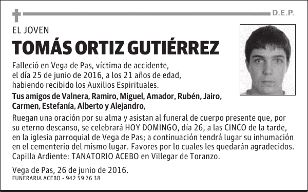 TOMÁS ORTIZ GUTIÉRREZ