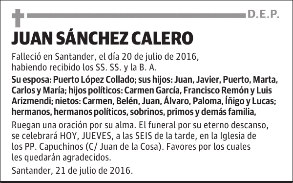 Juan Sánchez Calero