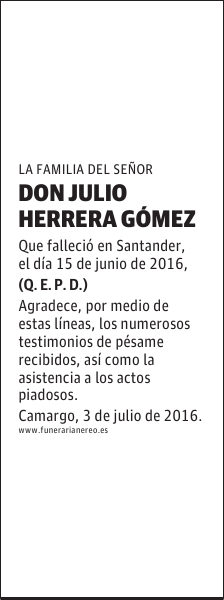 DON JULIO HERRERA GÓMEZ