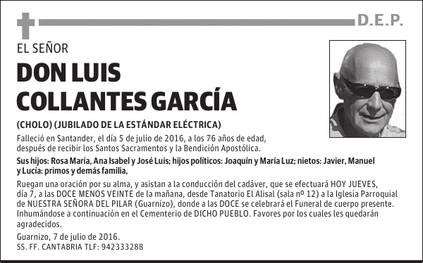 DON LUIS COLLANTES GARCÍA