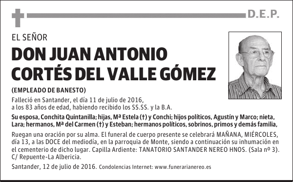 DON JUAN ANTONIO CORTES DEL VALLE GOMEZ