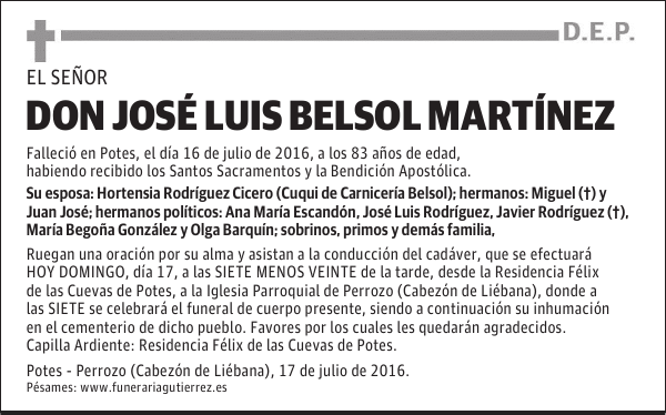 DON JOSÉ LUIS BELSOL MARTÍNEZ