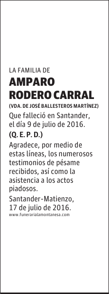 AMPARO RODERO CARRAL