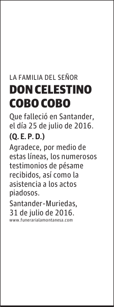 DON CELESTINO COBO COBO
