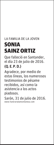 SONIA SAINZ ORTIZ