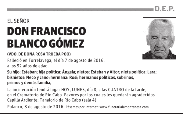 Don Francisco Blanco Gómez