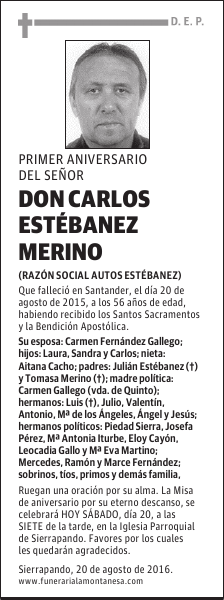 DON CARLOS ESTÉBANEZ MERINO