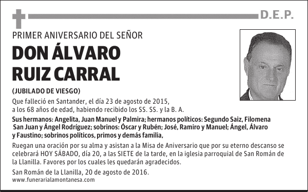 DON ÁLVARO RUIZ CARRAL