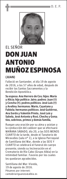 DON JUAN ANTONIO MUÑOZ ESPINOSA