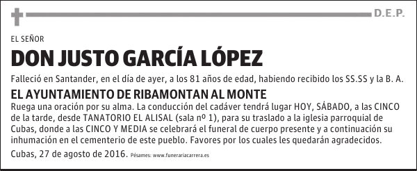 DON JUSTO GARCÍA LÓPEZ