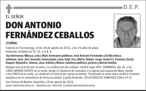D. ANTONIO FERNÁNDEZ CEBALLOS