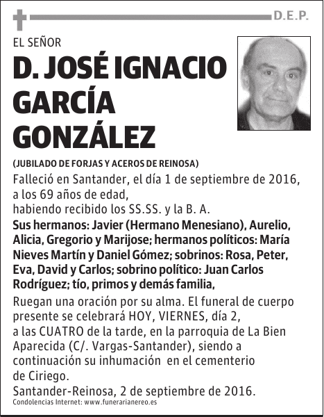 DON JOSÉ IGNACIO GARCÍA GONZÁLEZ