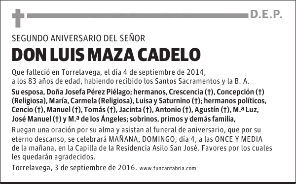 Don Luis Maza Cadelo
