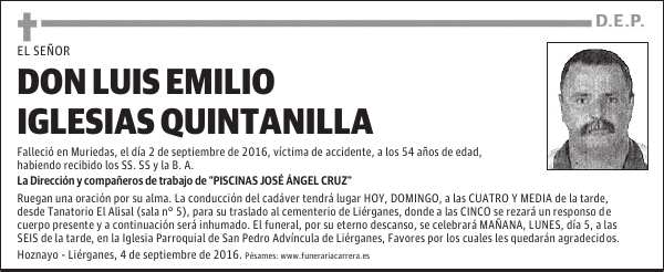 DON LUIS EMILIO IGLESIAS QUINTANILLA