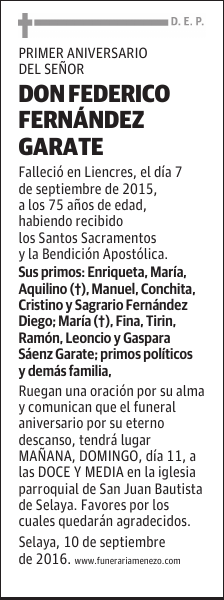 DON FEDERICO FERNANDEZ GARATE
