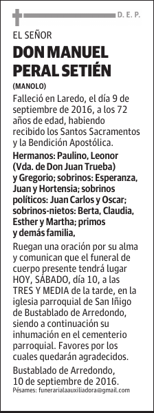DON MANUEL PERAL SETIEN