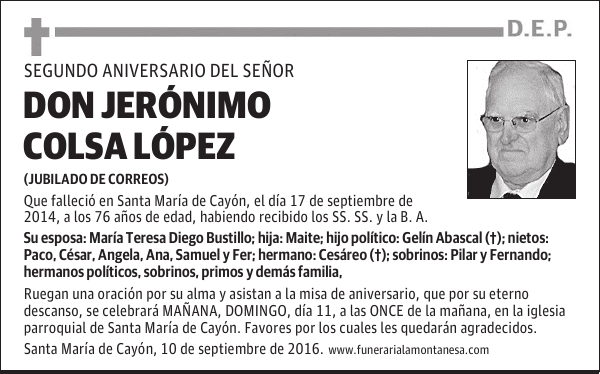 Don Jerónimo Colsa López