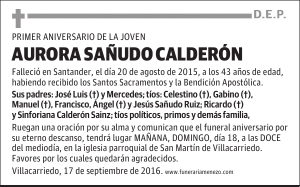 Aurora Sañudo Calderón