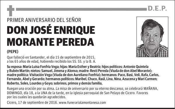 Don José Enrique Morante Pereda
