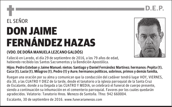 Don Jaime Fernández Hazas