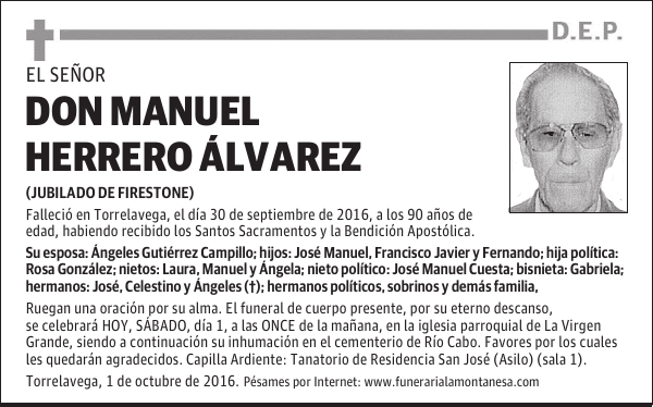 Don Manuel Herrero Álvarez