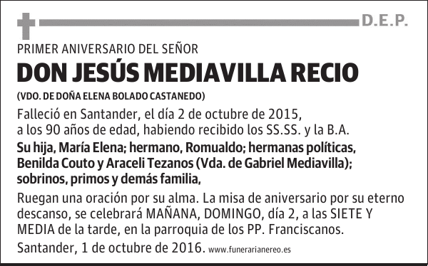 DON JESUS MEDIAVILLA RECIO