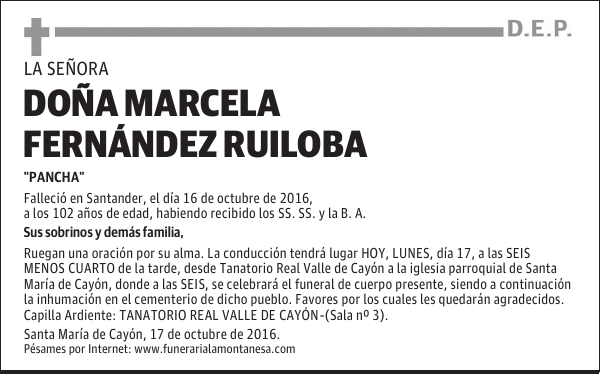 Doña Marcela Fernández Ruiloba