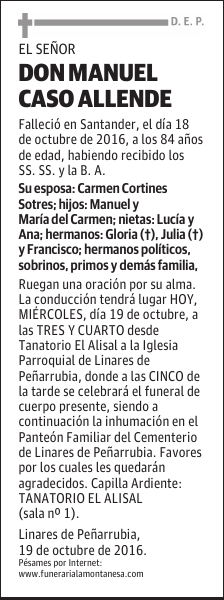 Don Manuel Caso Allende