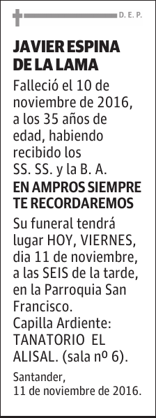 JAVIER ESPINA DE LA LAMA