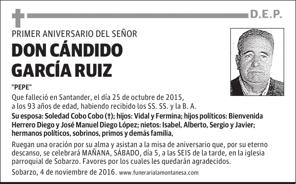 DON CANDIDO GARCIA RUIZ