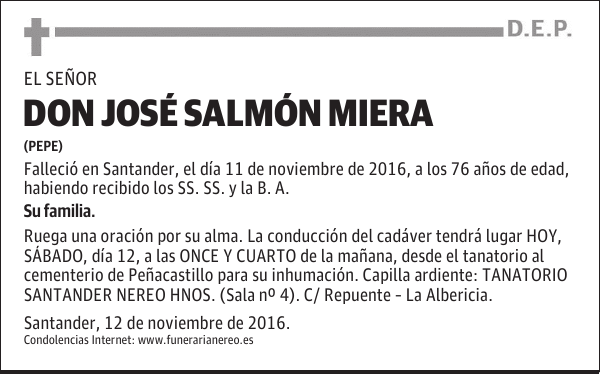 DON JOSE SALMÓN MIERA